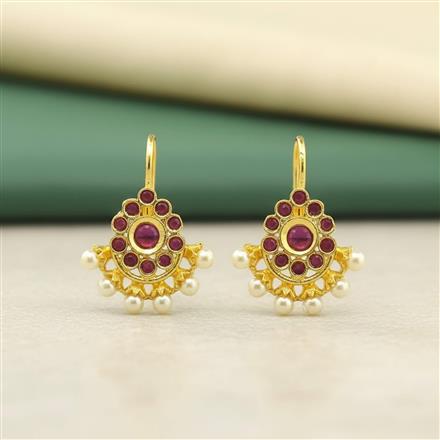 Antique Pearl Earring With Gold Plating