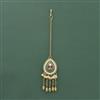 Antique Pearl Tikka With Mehndi Plating
