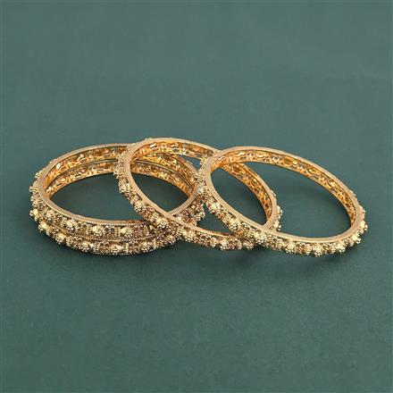 Antique Plain Gold Bangles With Gold Plating