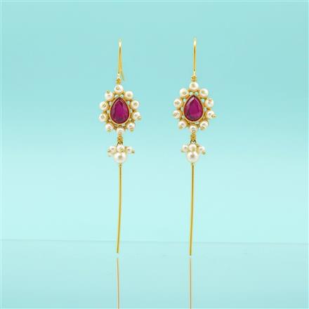 Antique Pearl Earring With Gold Plating