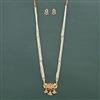 Antique Long Necklace Set With Gold Plating