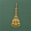 Antique Temple Tikka With Matte Gold Plating