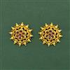 Antique South Indian Earring With Matte Gold Plating