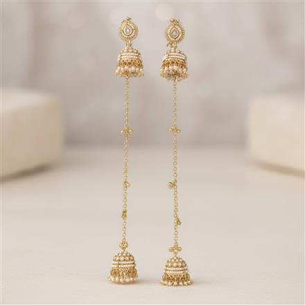 Antique Kashmiri Jhumki With Gold Plating