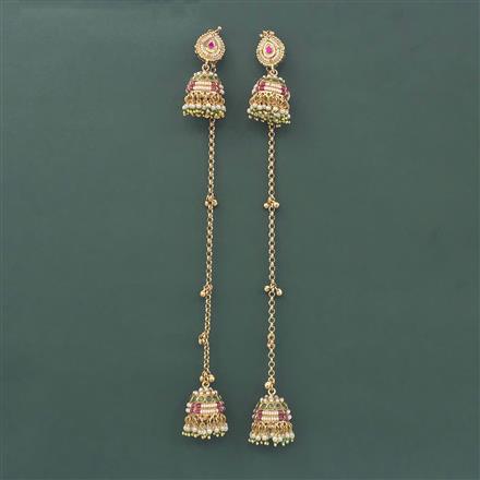 Antique Kashmiri Jhumki With Gold Plating