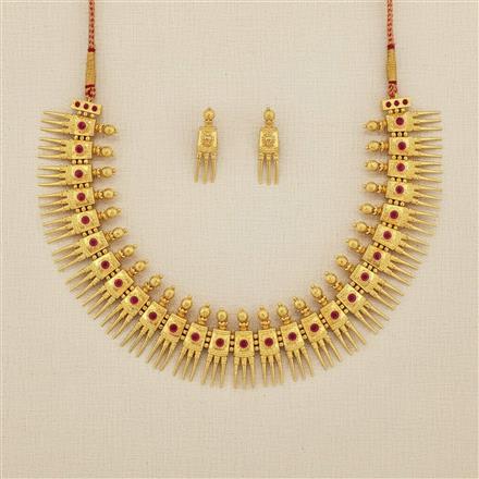 Antique Classic Necklace Set With Gold Plating