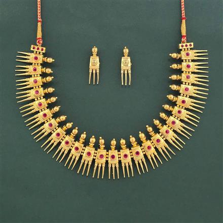Antique Classic Necklace Set With Gold Plating