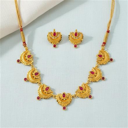 Antique Classic Necklace Set With Gold Plating