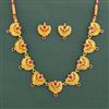 Antique Classic Necklace Set With Gold Plating