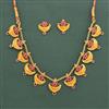 Antique Classic Necklace Set With Gold Plating