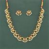 Antique Moti Necklace Set With Gold Plating