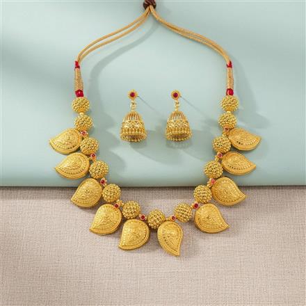 Antique Classic Necklace Set With Gold Plating
