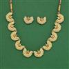 Antique Moti Necklace Set With Gold Plating