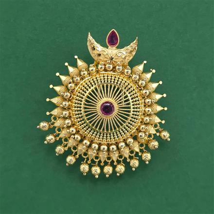 Antique Classic Hair Brooch With Gold Plating