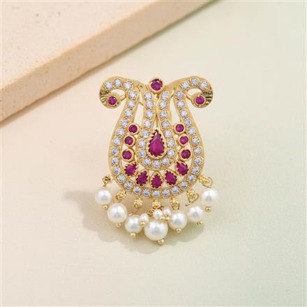 Antique Classic Hair Brooch With Gold Plating