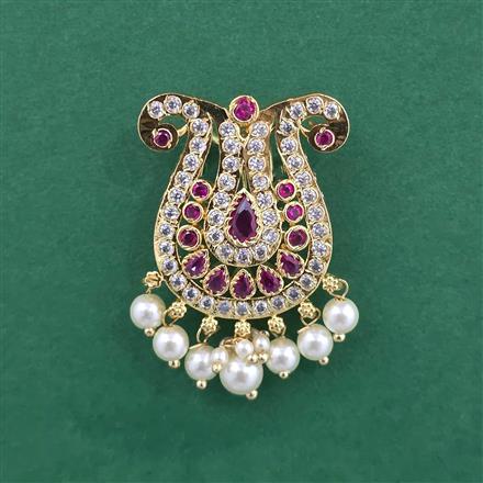 Antique Classic Hair Brooch With Gold Plating
