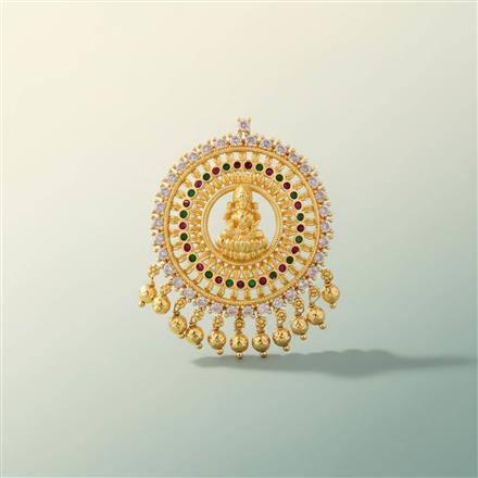 Antique Temple Hair Brooch With Gold Plating