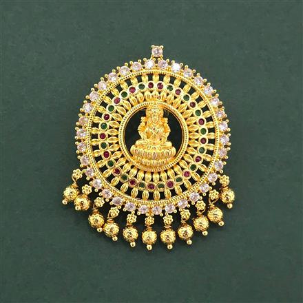 Antique Temple Hair Brooch With Gold Plating