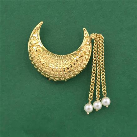 Antique Classic Hair Brooch With Gold Plating