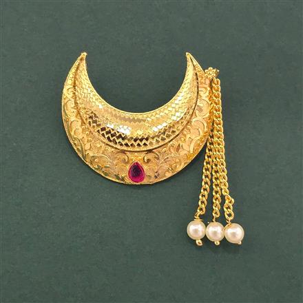 Antique Classic Hair Brooch With Gold Plating