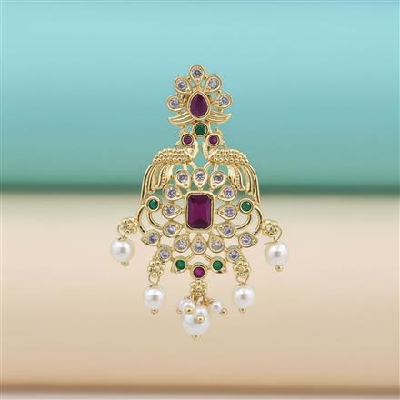Antique Classic Hair Brooch With Gold Plating