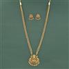 Antique South Indian Necklace With Matte Gold Plating