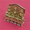 Antique Temple Sindoor Box with Gold Plating