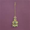Antique Moti Tikka With Matte Gold Plating