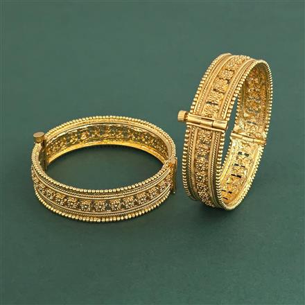 Antique Openable Bangles With Gold Plating