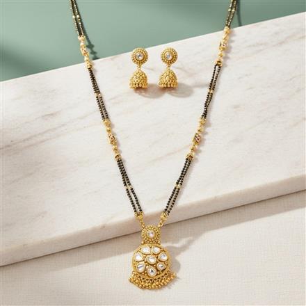 Antique Long Mangalsutra With Gold Plating