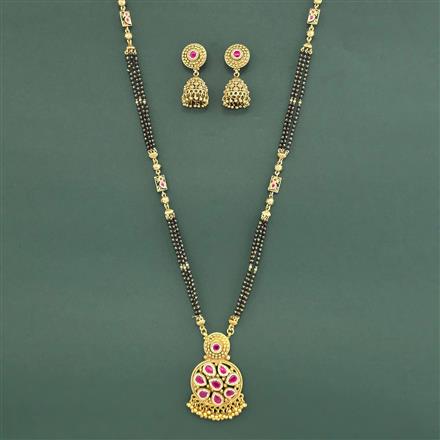 Antique Long Mangalsutra With Gold Plating