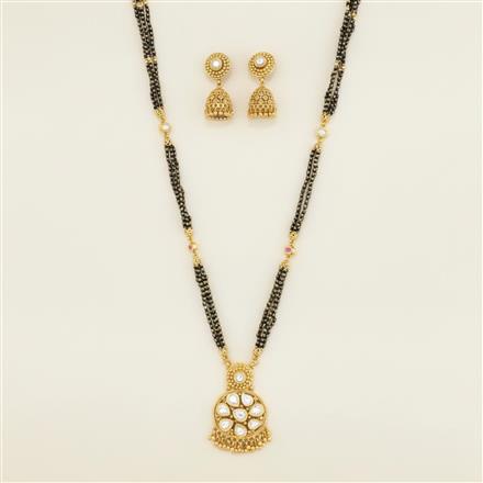 Antique Long Mangalsutra With Gold Plating
