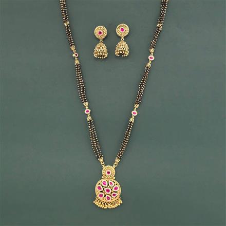 Antique Long Mangalsutra With Gold Plating