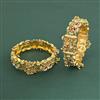 Antique Openable Bangles With Matte Gold Plating
