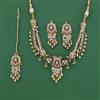 Antique Moti Necklace Set With Gold Plating