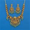 Antique South Indian Necklace With Matte Gold Plating