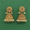 Antique Jhumki With Matte Gold Plating