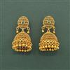 Antique Jhumki With Matte Gold Plating