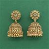 Antique Jhumki With Matte Gold Plating