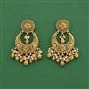 Antique Classic Earring With Matte Gold Plating