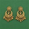Antique Classic Earring With Matte Gold Plating