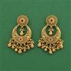 Antique Classic Earring With Matte Gold Plating