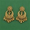 Antique Classic Earring With Matte Gold Plating