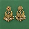 Antique Classic Earring With Matte Gold Plating