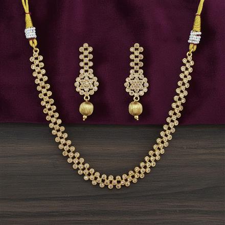 Antique Classic Necklace Set With Gold Plating