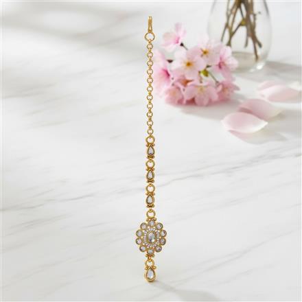 Antique Moti Tikka With Mehndi Plating