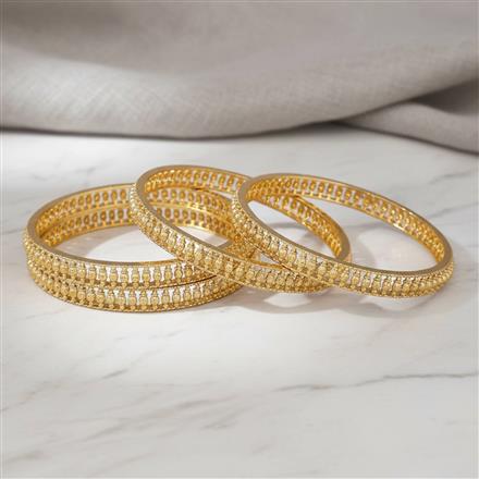 Antique Plain Gold Bangles With Gold Plating