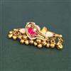 Antique Adjustable Ring With Matte Gold Plating