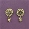 Antique South Indian Earring With Matte Gold Plating