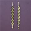 Antique South Indian Ear Chain With Matte Gold Plating